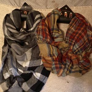 Set of Two Blanket Scarves
